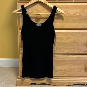 Black thin full length tank top